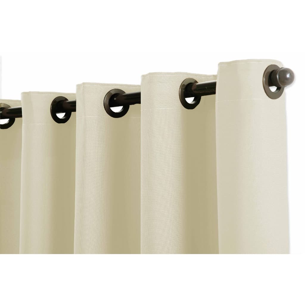 Kit Completo Cortina Oxford 2,60x1,40m Para Sala Com Varão Incluso