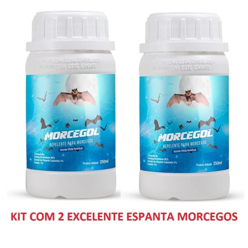 2 Repelente Espanta Afasta Morcego Pombos Morcegol 250ml