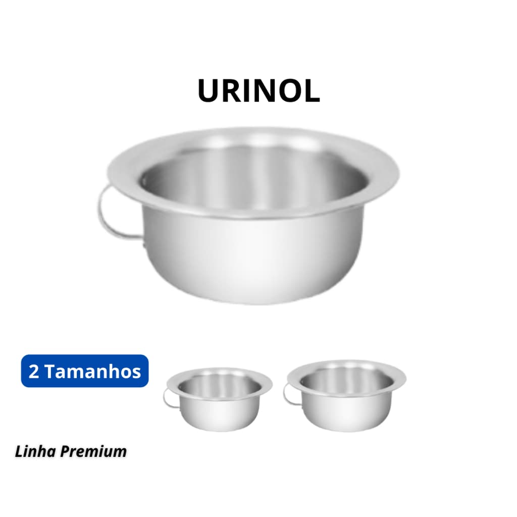 Pinico/Urinol para Idosos e Adulto de Alumínio, Resistente e 100% Higiênico - ALUMIC