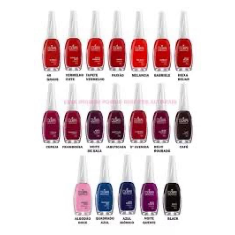KIT 10 ESMALTES COLORAMA CORES VARIADAS
