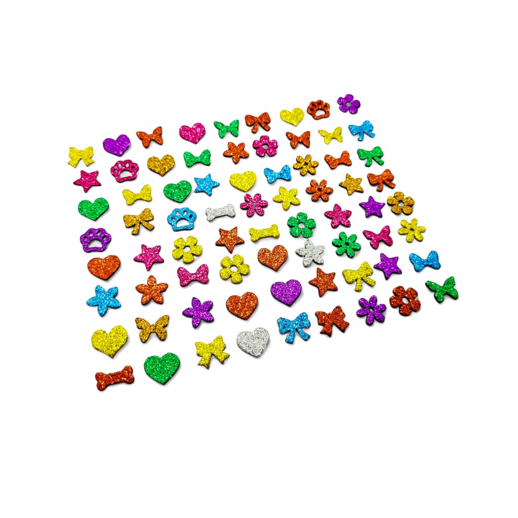 1000 Adesivos Pet Coleção Mini Penteado Banho E Tosa PetShop Laços Cães e Gatos