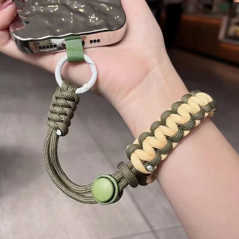 Cordão De Pulso Para Celular Smartphone Pulseira Ajustável Em Nylon Universal Preto Azul Verde Marrom Laranja Proteção .