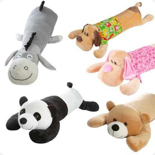 Travesseiro Xuxão Corpo Anatomico Animais Pelúcia Dormir Confortável Urso