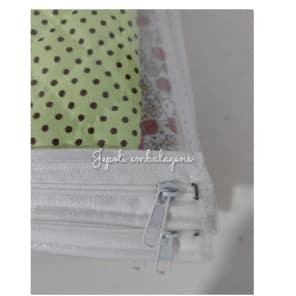 Organizador para Lençol Toalha Maternidade 45 X 37 Com 5 Unidades, Embalagem de Pvc.