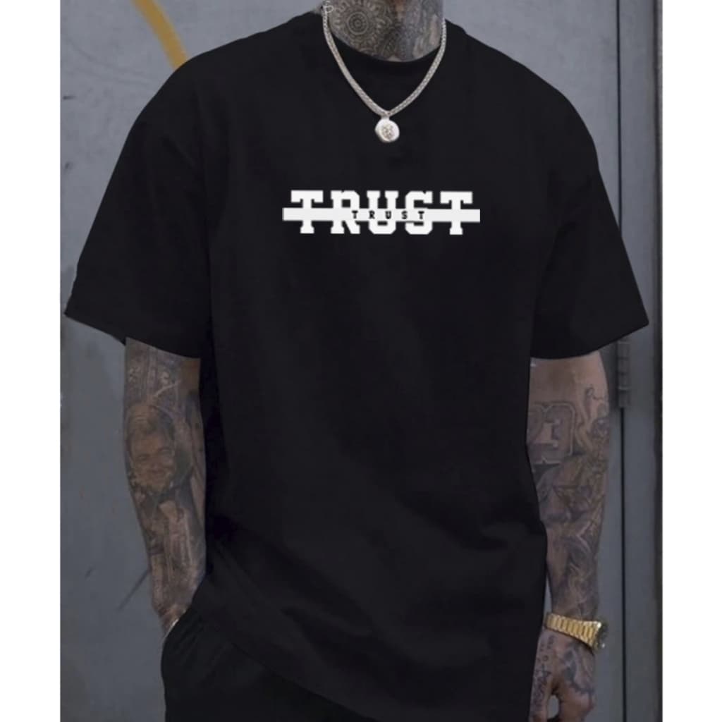 Camiseta Oversized Masculina Streetwear Estilo de Rua Estampada Camisa Larga 100% Unissex Bege Marrom 2025