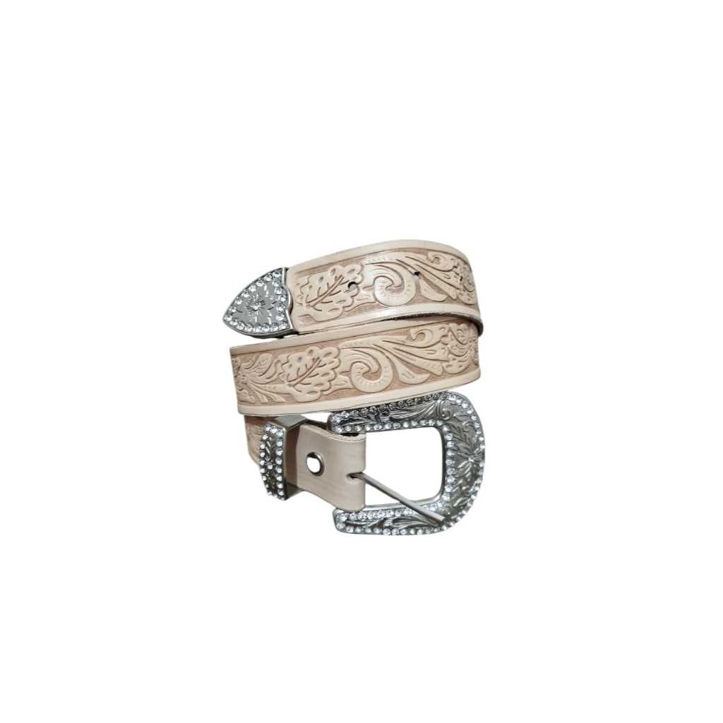 cinto country feminino vaquejada artesanal em couro claro excelente qualidade  fivela de varias cores bonita modelo novo