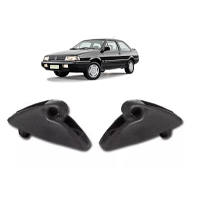 Par Suporte do Quebra-Sol - Preto - Vw Santana