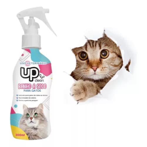 Banho A Seco para Gato 300ml Praticidade E Higiene