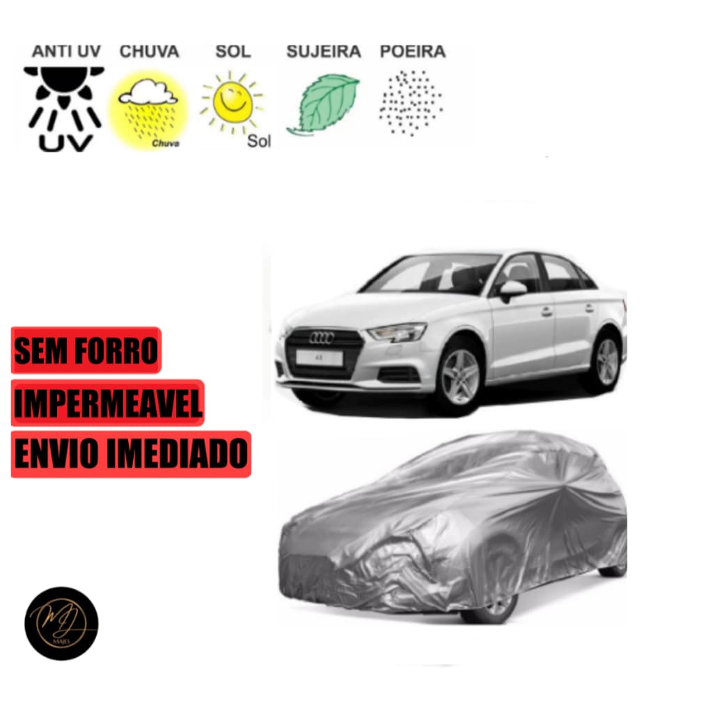 Capa de Cobrir Carro AUDI- Impermeável e Proteção Completa contra Sol, Chuva e Poeira 🌞🌧️🚗