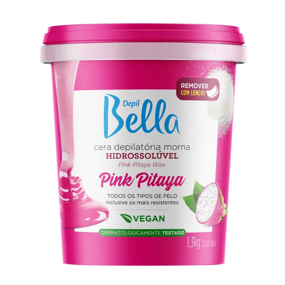 Cera Depilatória Pitaya 1,3kg Depil Bella