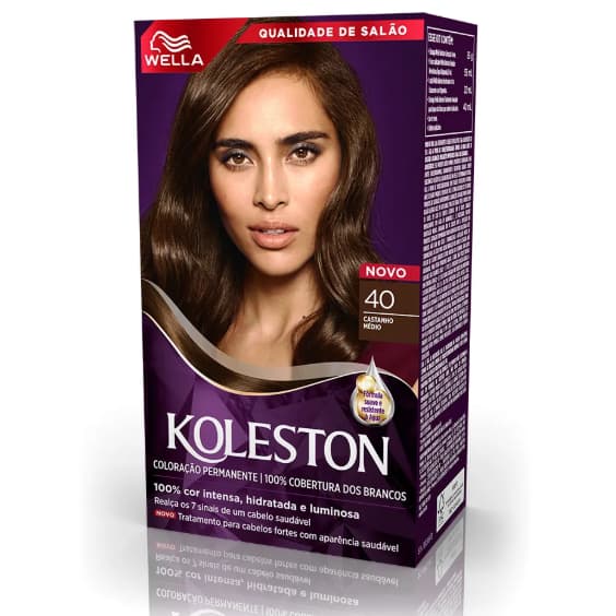 Tinta de Cabelo Koleston Castanho Médio 40