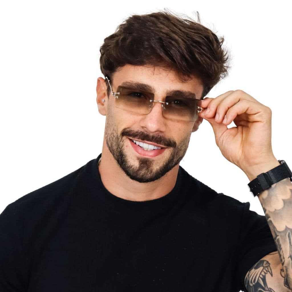 Óculos De Sol Lux Top Retrô Unissex Luxo Elegante Estiloso