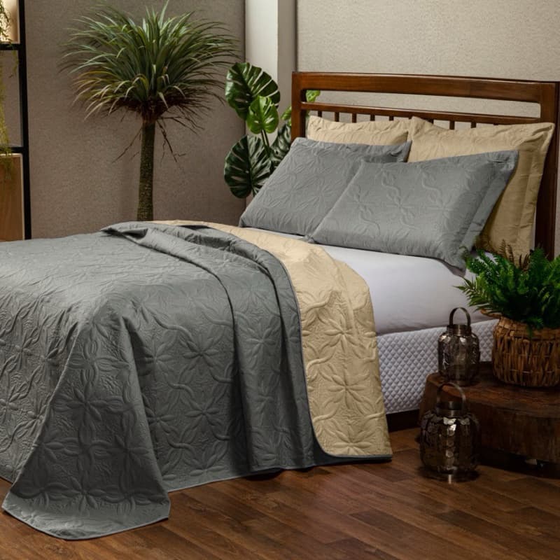 COBRE LEITO FLORAL ELEGANTE MODERNO CASA NOVA ENVIO IMEDIATO