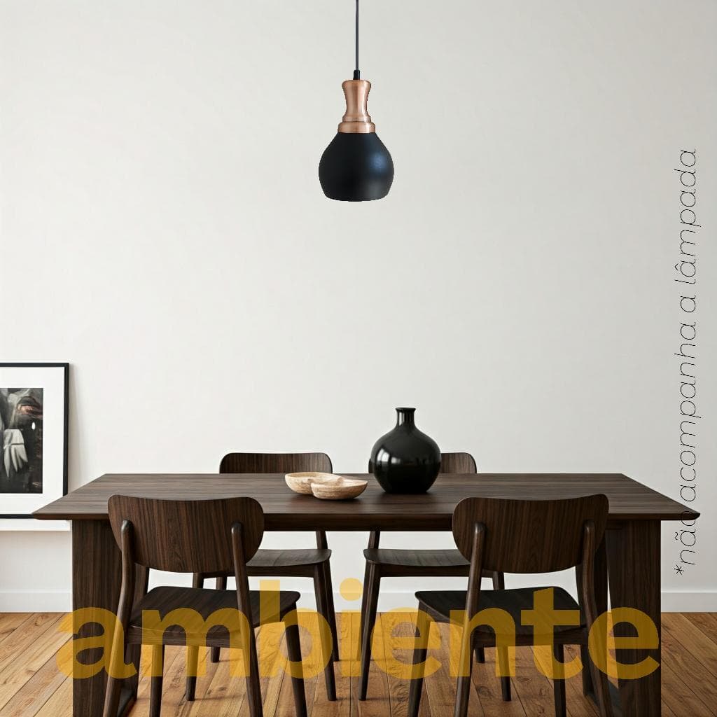 Lustre Luminária de teto pendente Tulipa Alumínio para Sala Salão Cozinha