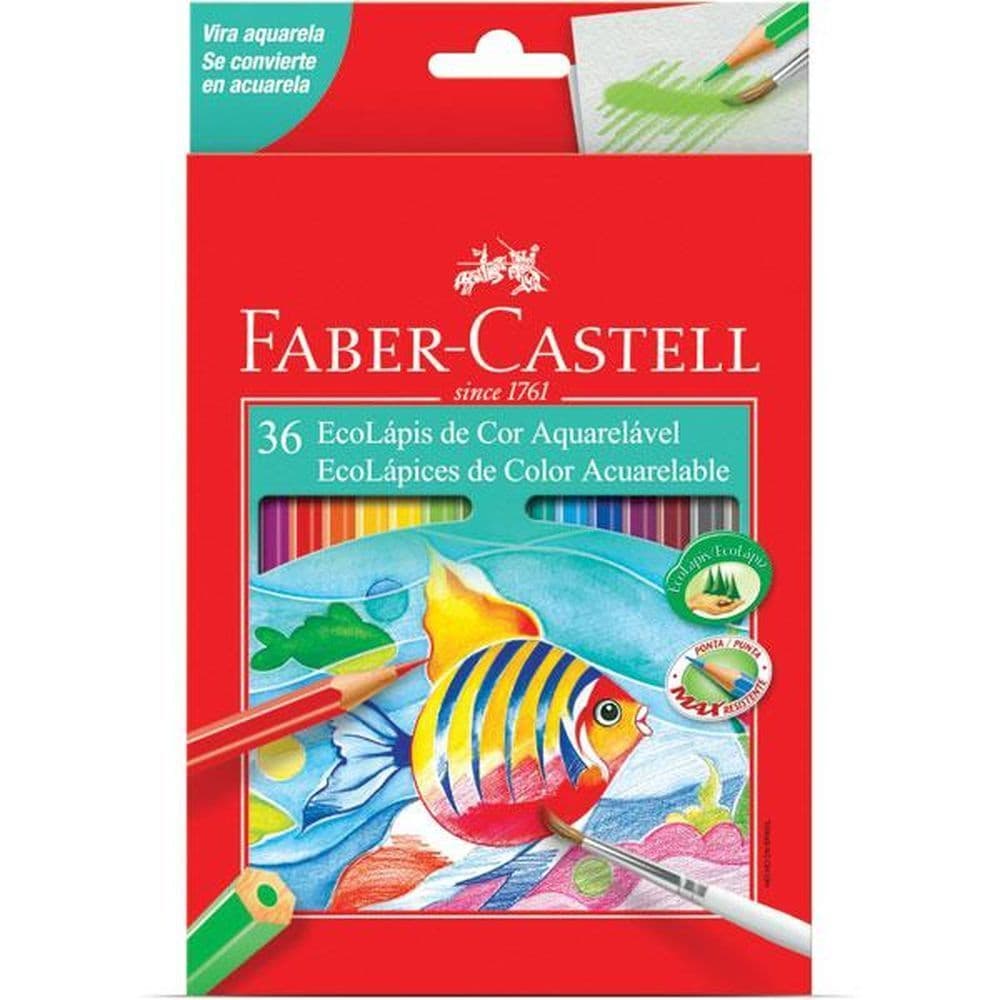 Lapis De Cor 36 Cores Faber Aquarelavel