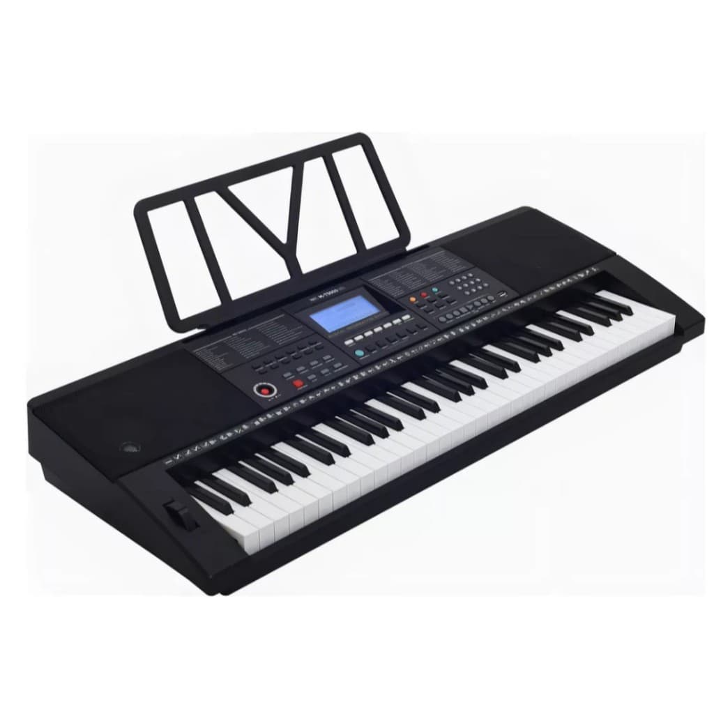 Teclado Musical MIDI MXT M-T5000 61 Teclas USB LCD 500 Timbres e Ritmos Pitch Bend e Gravação saida sustain