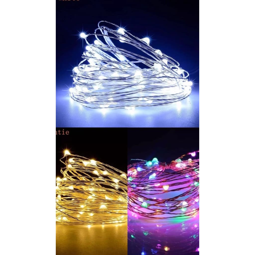 Fio Fada Luz 2m 20 LEDs Branco Quente, Branco Frio, Colorido -Decoração Elegante para, Quartos e Ambientes Aconchegantes