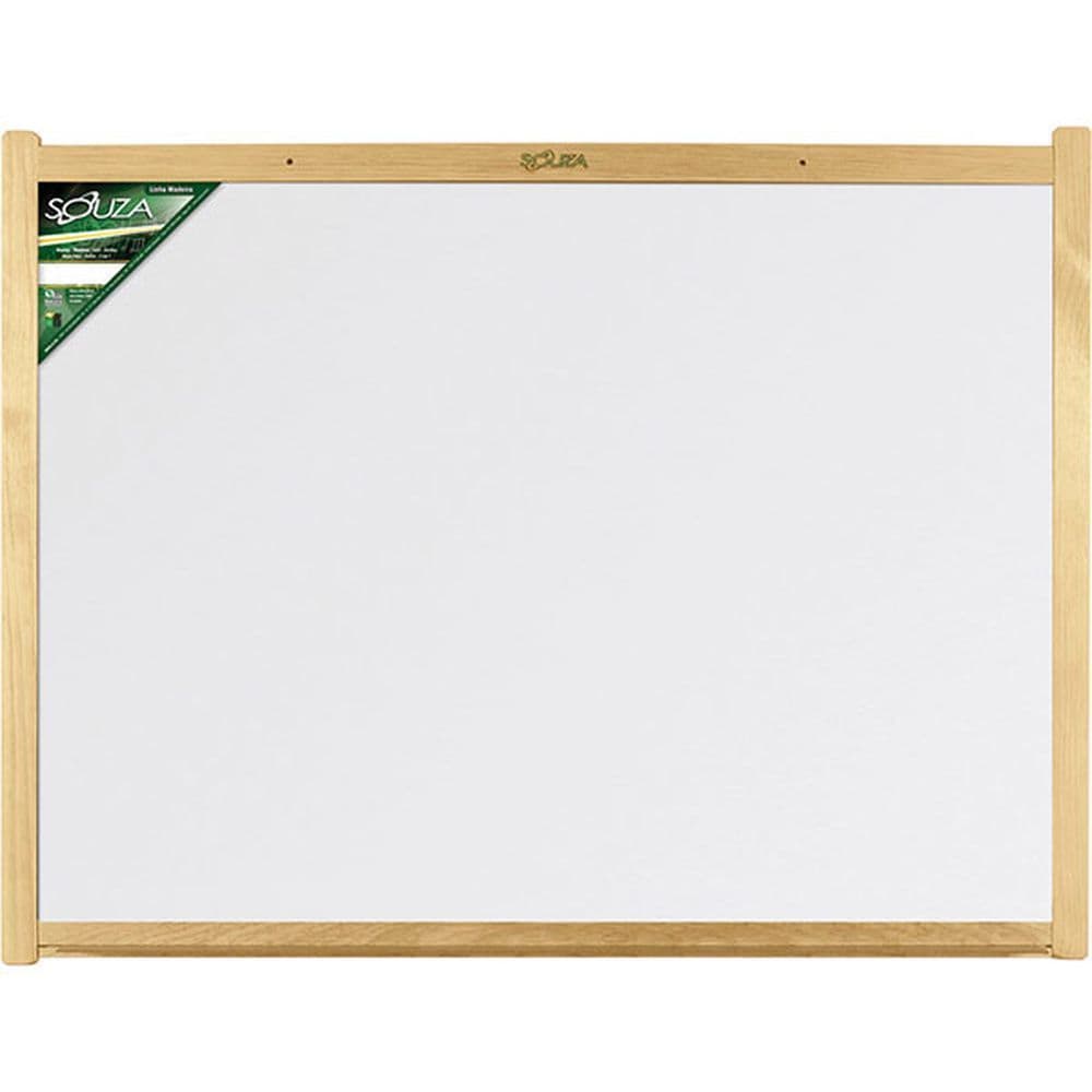 Quadro Branco Moldura Madeira 60X40Cm Souza Sta/Mad