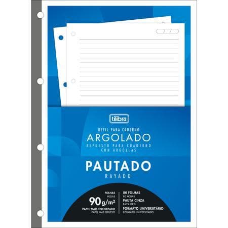 Bloco Para Fichário Universitário Academie 90g 80 Folhas Tilibra