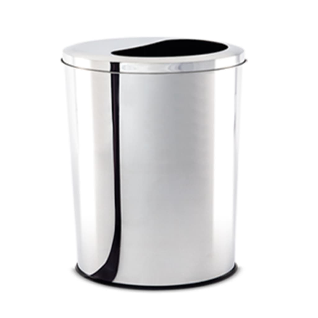 Lixeira Meia Lua Brinox Decorline 8 Litros 20x30cm Aço Inox