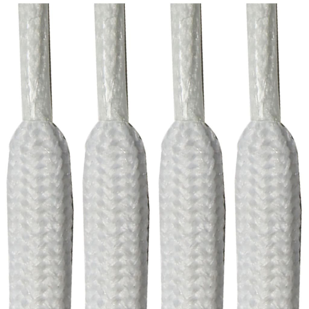 Cadarço Roliço redondo 120cm (1 Par) Branco Preto Cordão para Bermudas Calças e Moletom