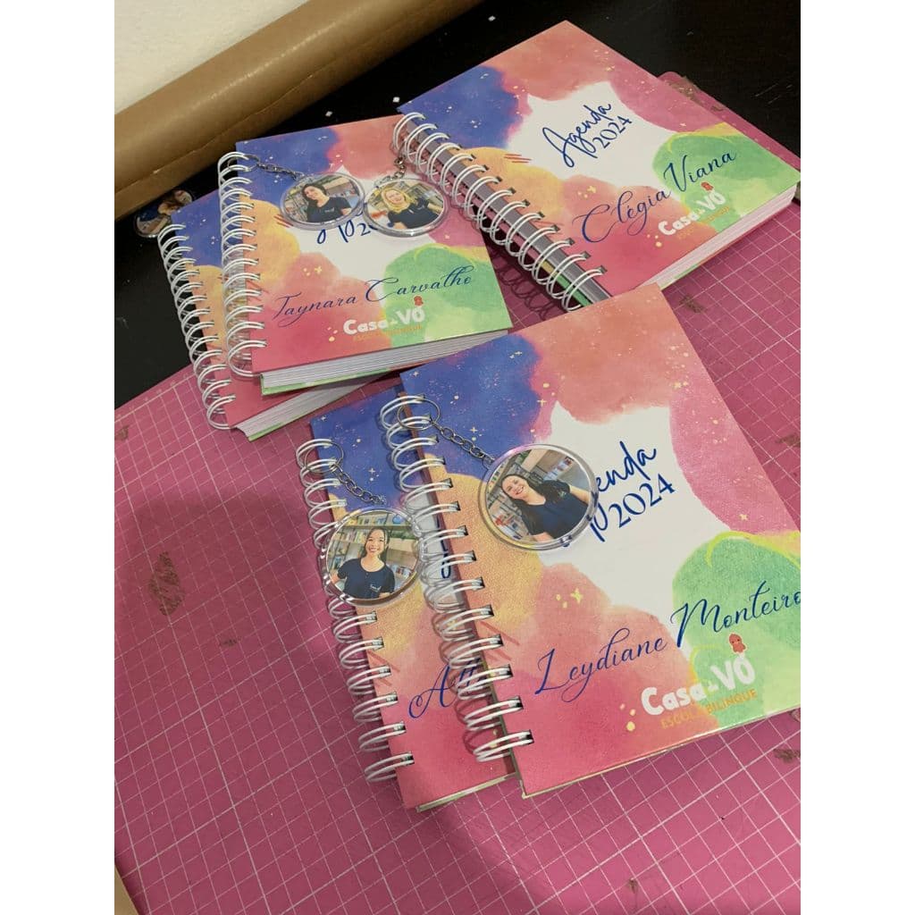 Agenda Personalizada  2025 + Brinde chaveiro