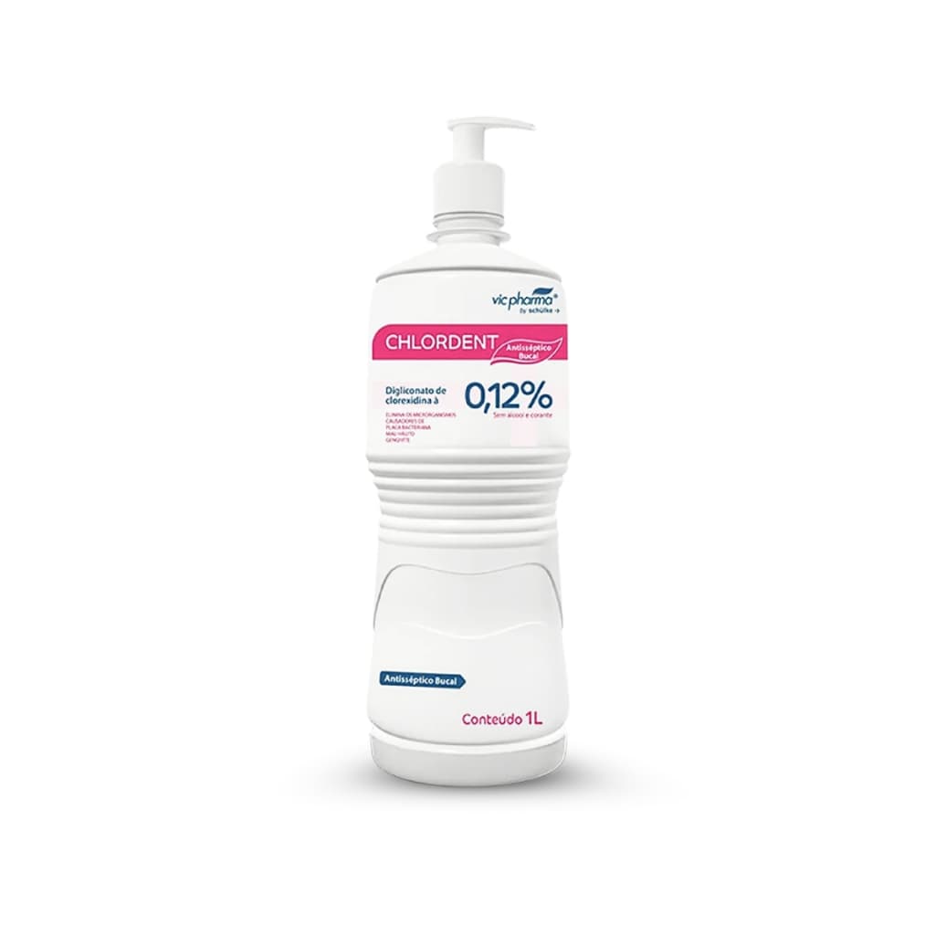 CLOREXIDINA 0.12% 1000ML CHLORDENT (ANTISSEPTICO BUCAL) - VICPHARMA