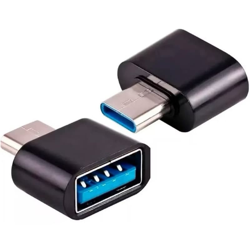 Adaptador Conversor OTG  USB-C Macho USB Fêmea