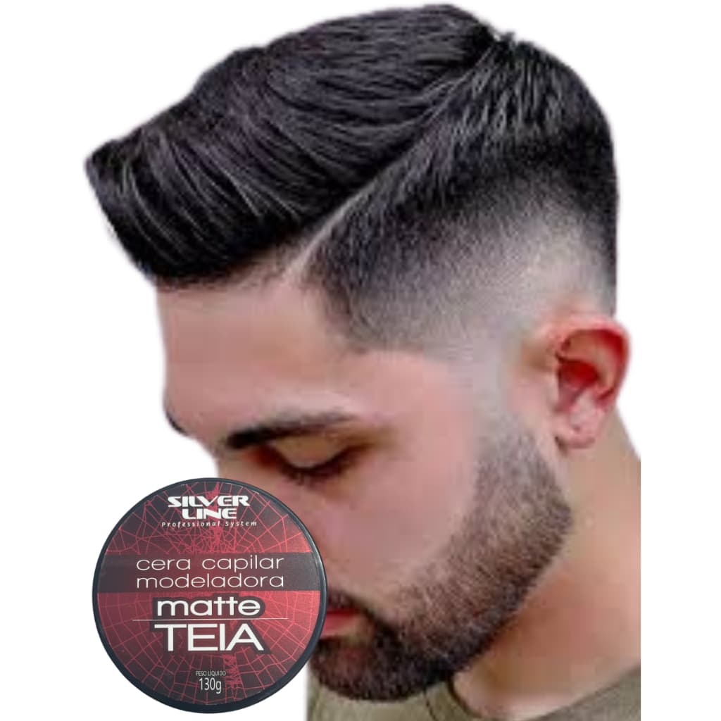 Cera Capilar Modeladora Matte Teia Efeito Seco  Silver Line Silver Line 130g