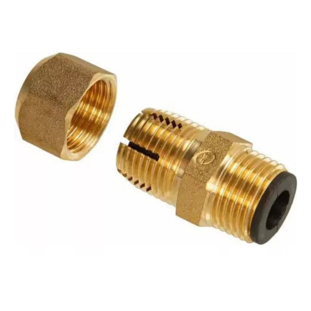 Bico Adaptador Dako Macho Mangueira Fogao 1/2 Macho 3/8