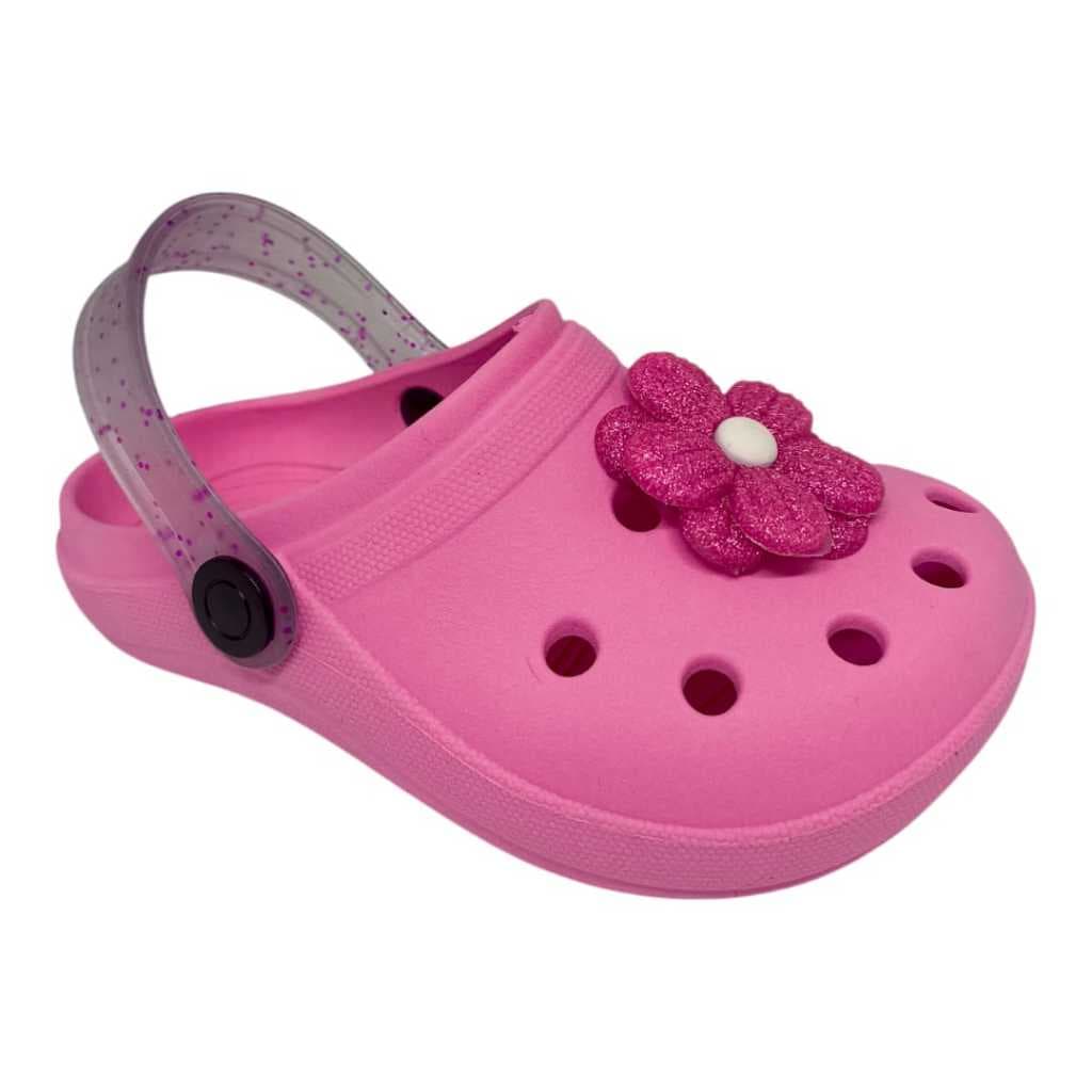 Babuche Infantil Menina Sandália Feminina Confortável Flor