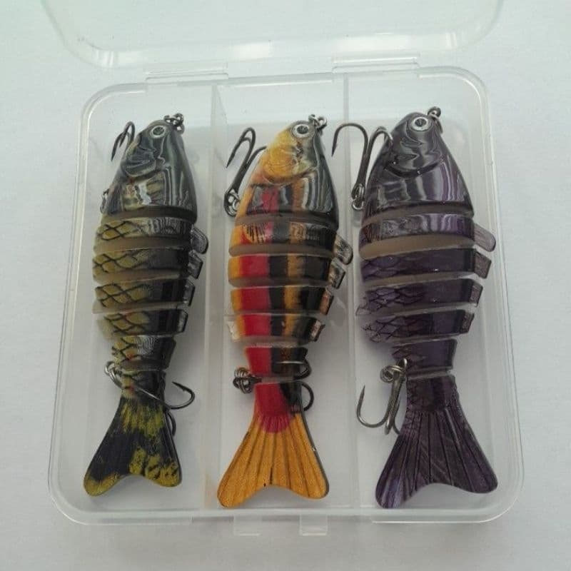 isca Artificial lambari articulado 7 segmentos 10cm