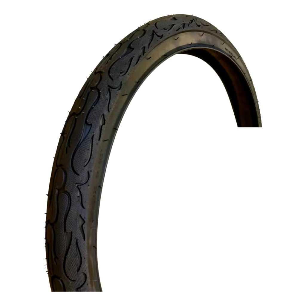 Pneu 26x2.125 Flame Paco Fire fogo Bike Aro 26 com arame Balão Slick bicicleta manobra freerider preto