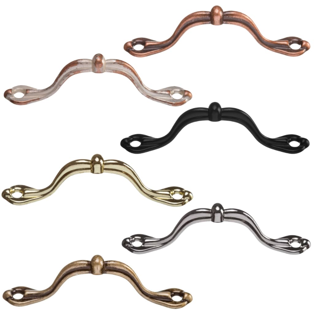Kit 2 Puxador Alça Lyon Metal Decoração Caixa Artesanato + Parafusos Caixas Bandejas MDF