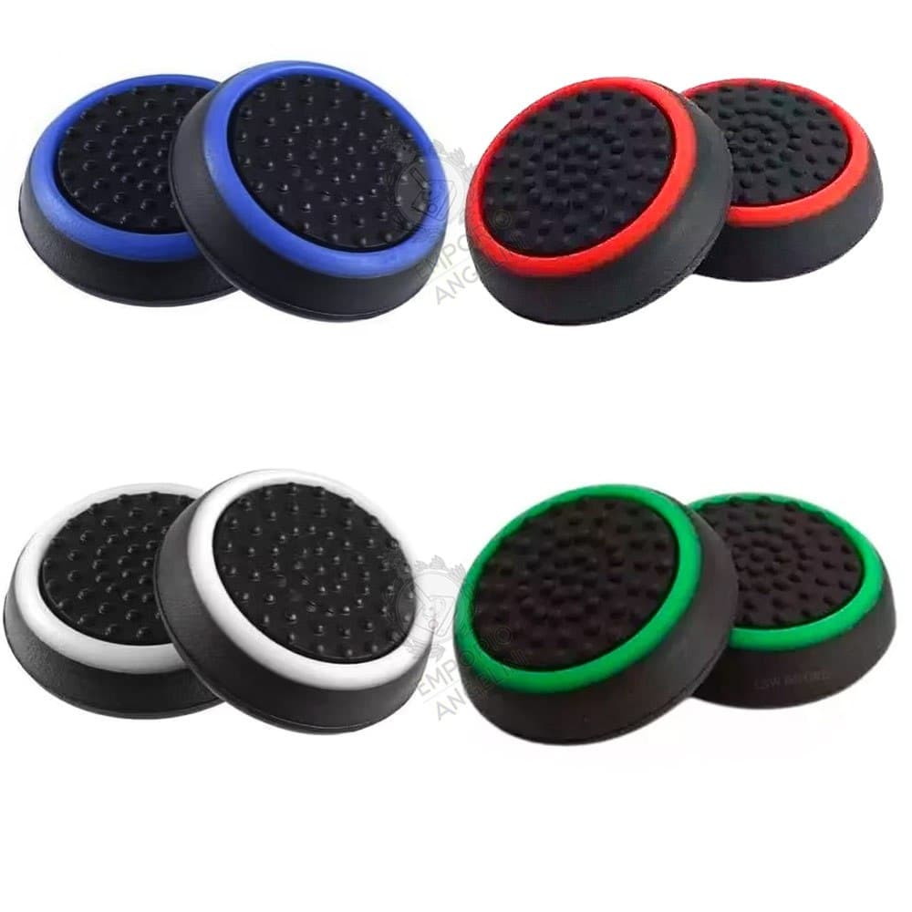 2 Pares Grips Capinha Analógico Controle PS4 PS5 Xbox One Series X/S (4 unidades) c/ Nota Fiscal