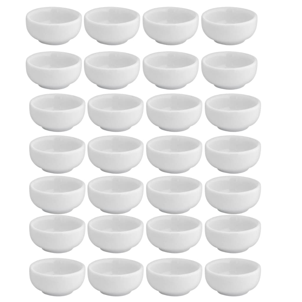 Kit 20 Mantegueira Porcelana 50ml Hotel Molheira Manteigueira Branca