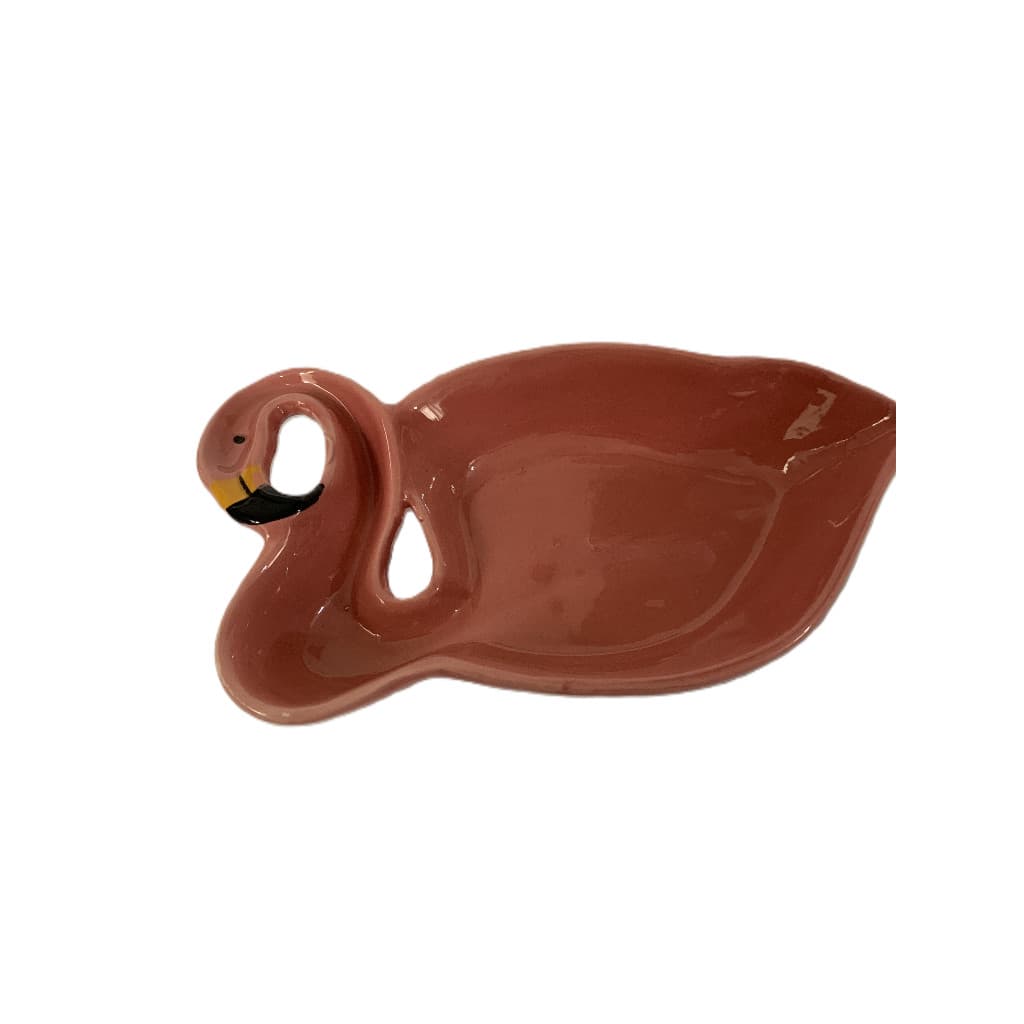 Petisqueira de Cerâmica Flamingo Cerâmica 20x4x12cm Travessa pequena