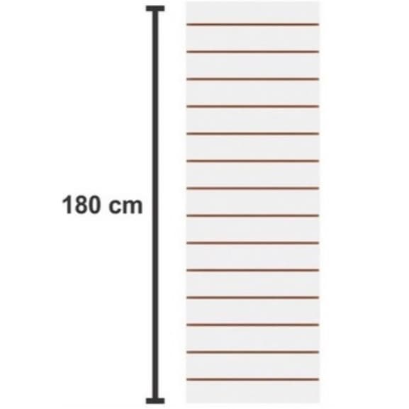 Painel canaletado 180x30 Branco kit placa mdf loja canaletado canelado REF 68