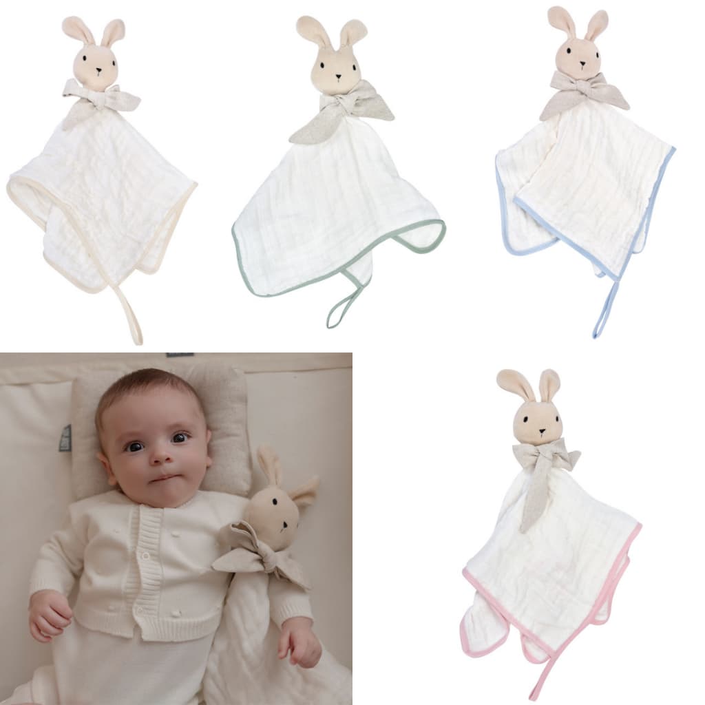 Naninha 40cm x 40cm com Prendedor de Chupeta Loupiot Nature Minasrey