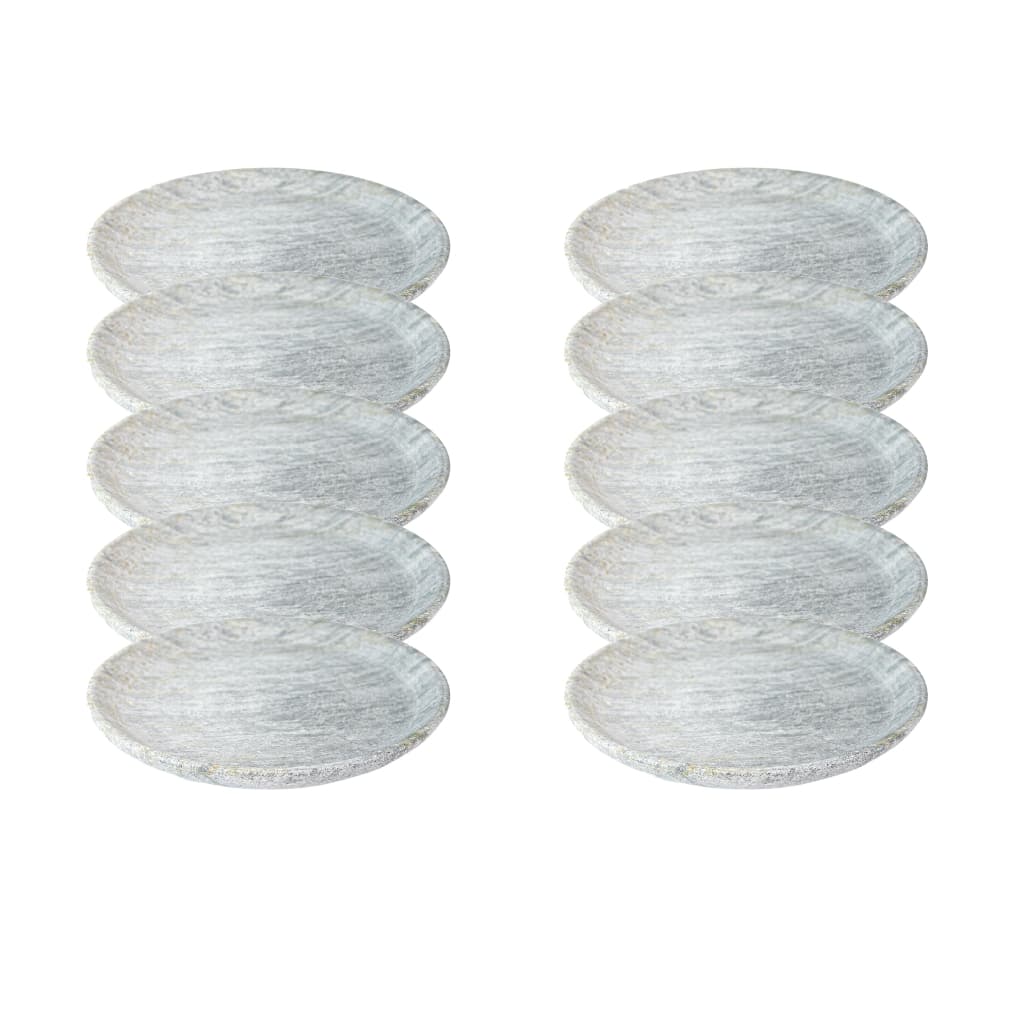 KIT: 10 Pratos em Pedra Sabão 23cm