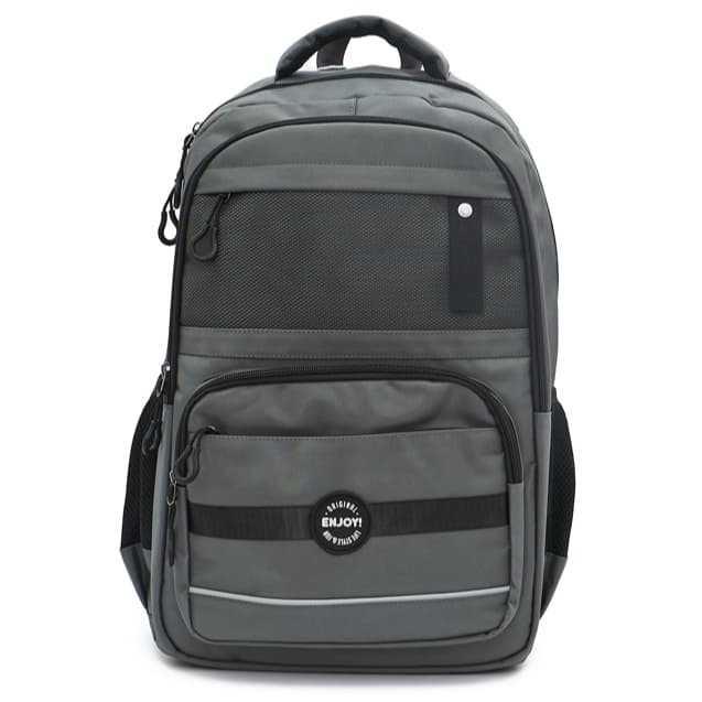 Mochila Unissex Cinza Resistente
