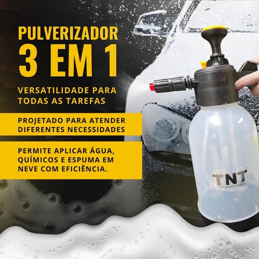 Snow Foam Manual Pulverizador 2 Litros Com 2 Bicos profissional TNT