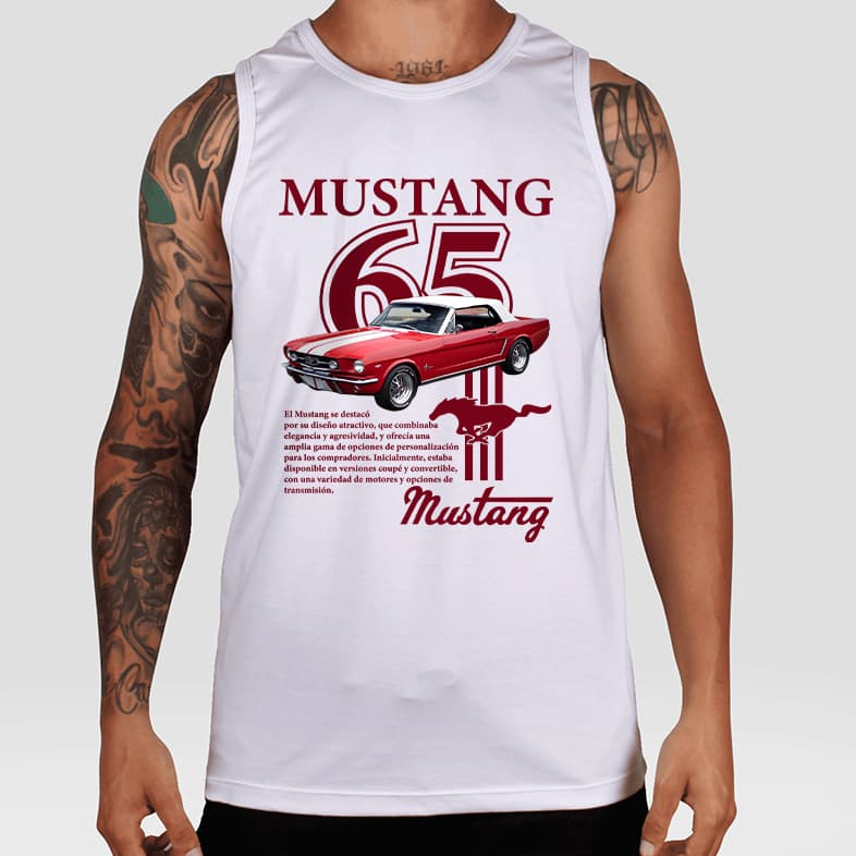 Regata Machão Masculina Academia Estampa Mustang Roupa Masculina