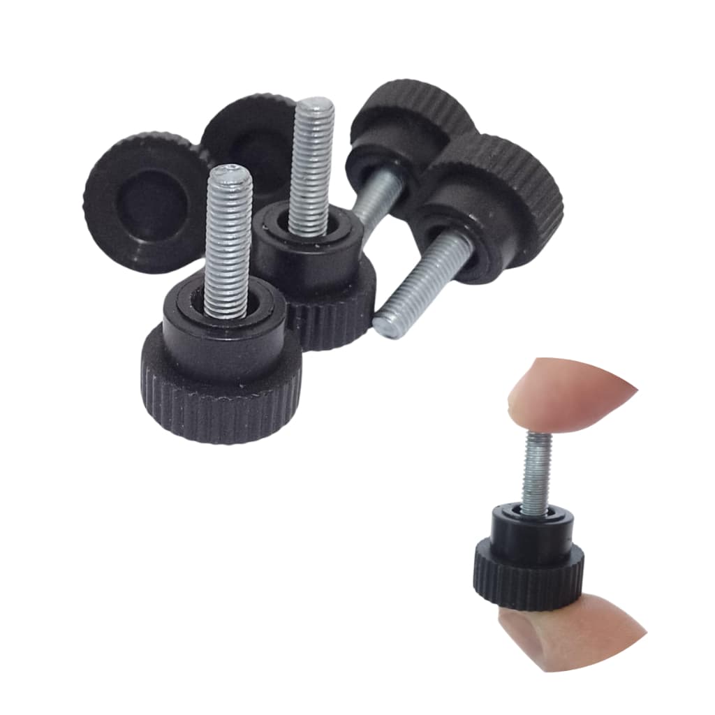 Manipulo Botao Parafuso M5 X 15mm Macho Kit 100 Peças