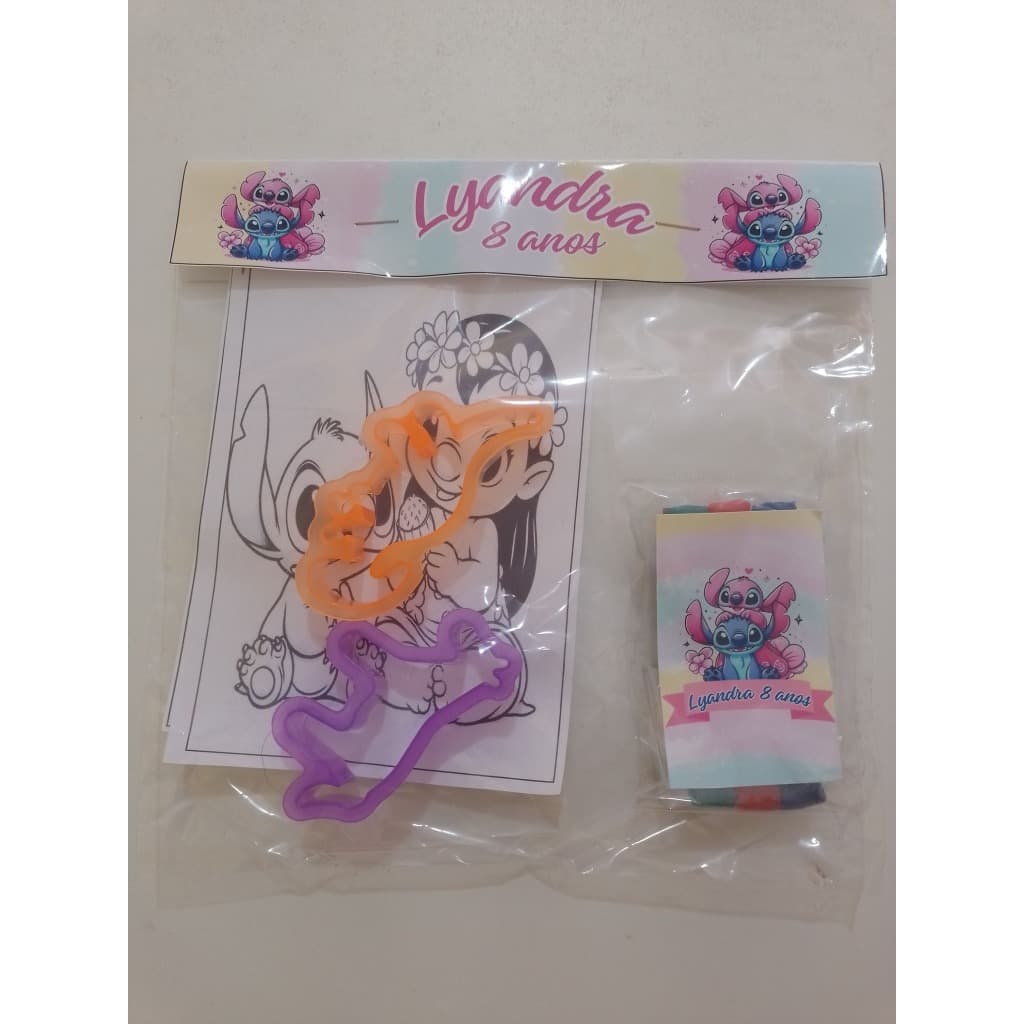 Etiqueta personalizada para saco de lembrancinhas para aniversário