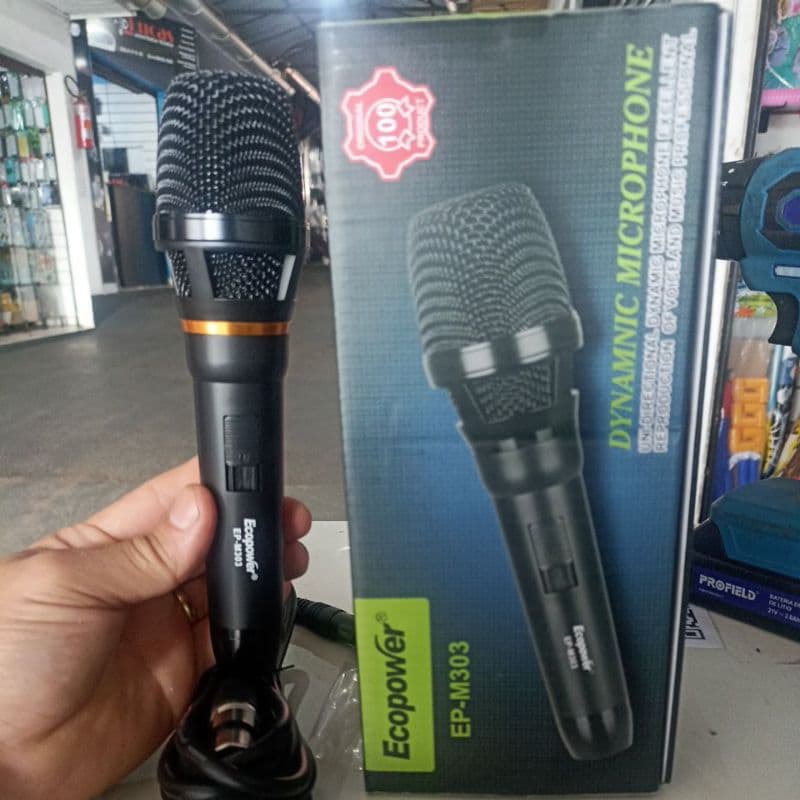 Microfone com fio para Caixa amplificada