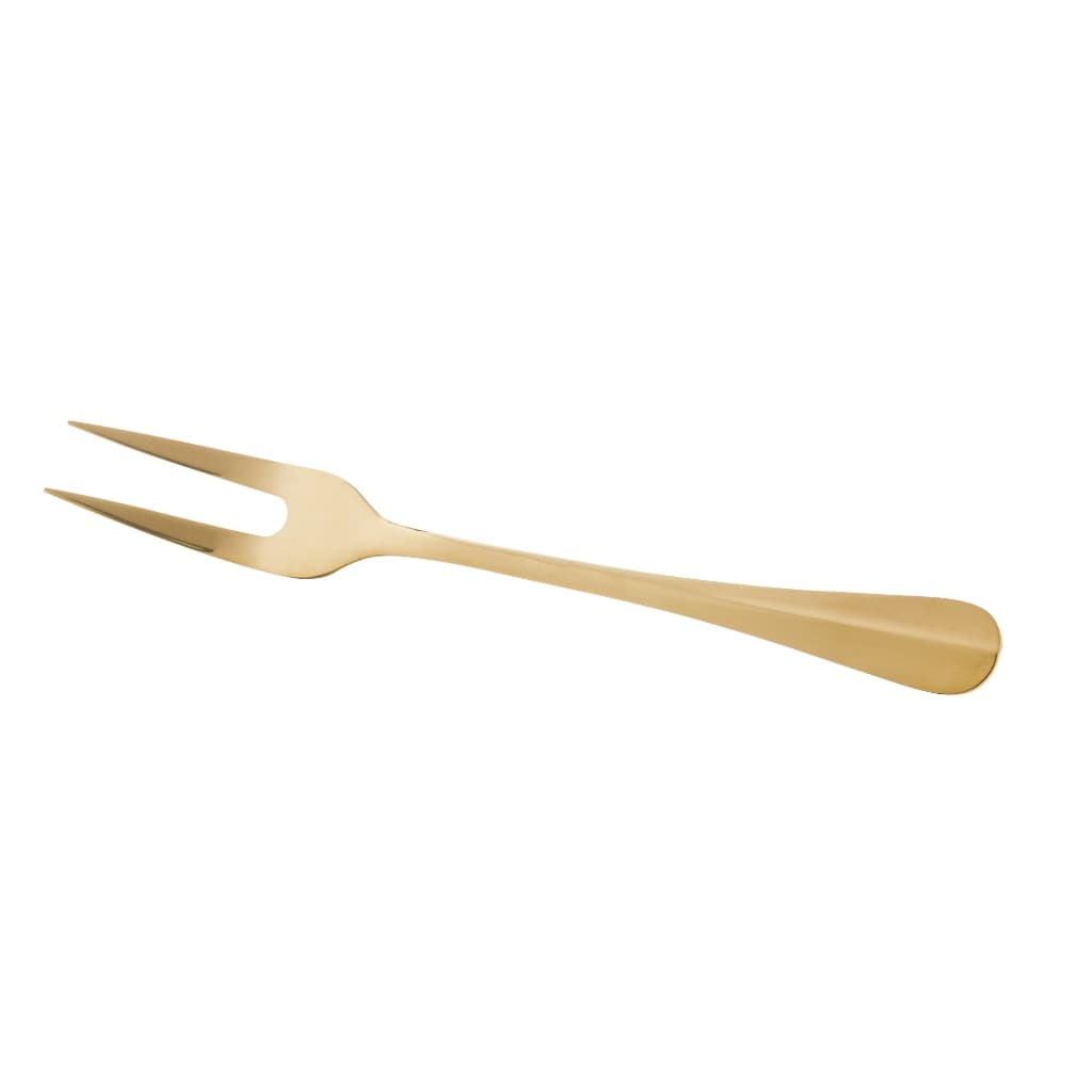 Garfo para Assado de Aço Inox Positano Dourado 28cm - Lyor