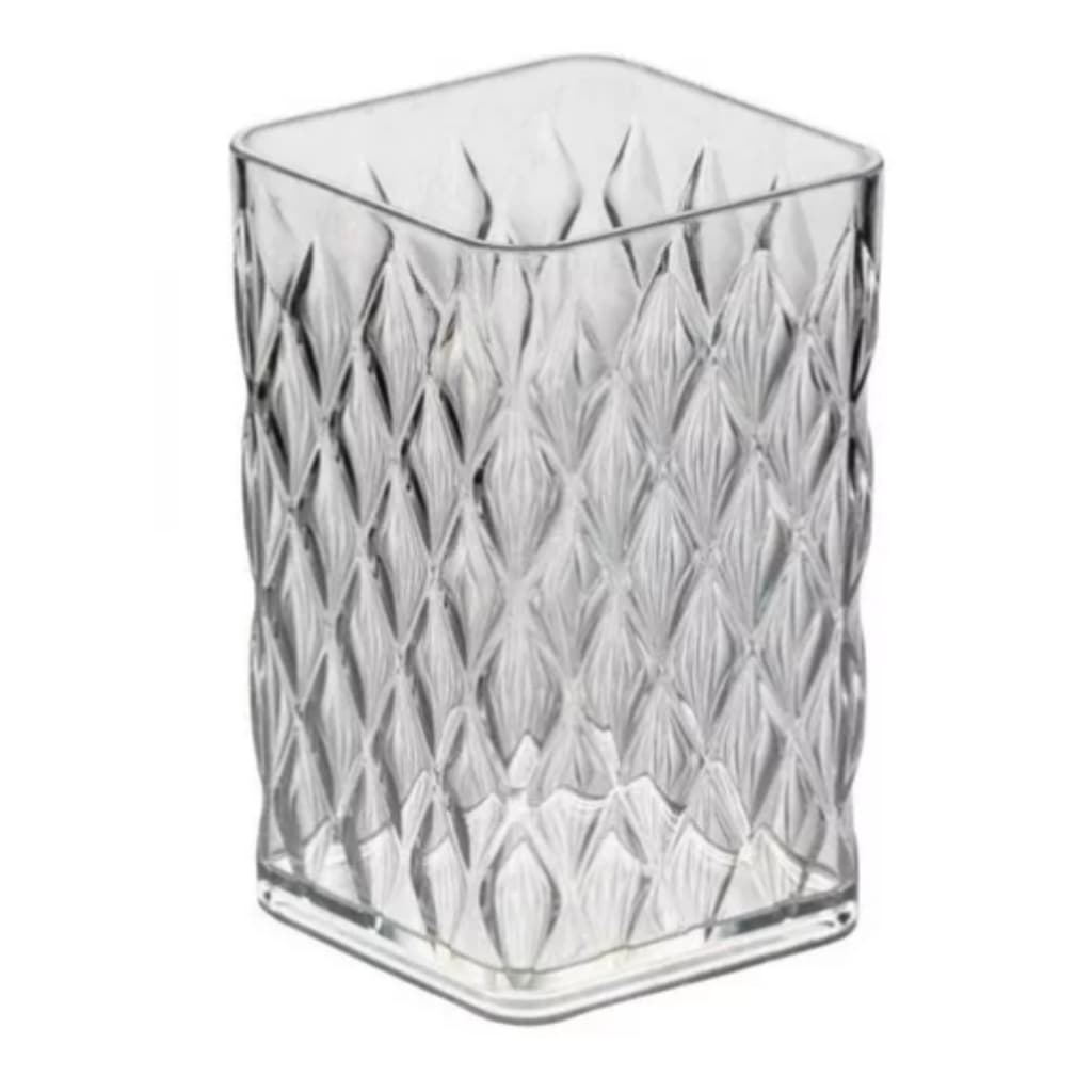 Porta Escova Dente Creme Dental Copo Luxo Lavabo Banheiro - Plasutil Transparente