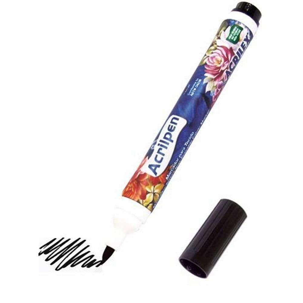 Caneta Para Tecido Acrilpen 520 Preta