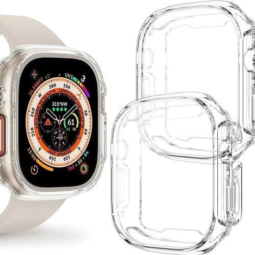Case Transparente Para Smartwatch Ultra 49mm - Capa protetora de relógio inteligente resistente a choques